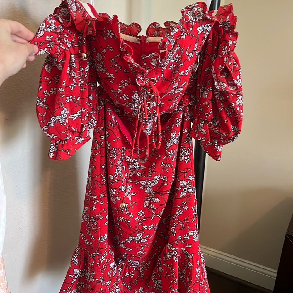 Sabo skirt off shoulder corset dress